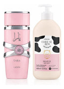 Kit Lattafa Yara Perfume 100ml e Hidratante